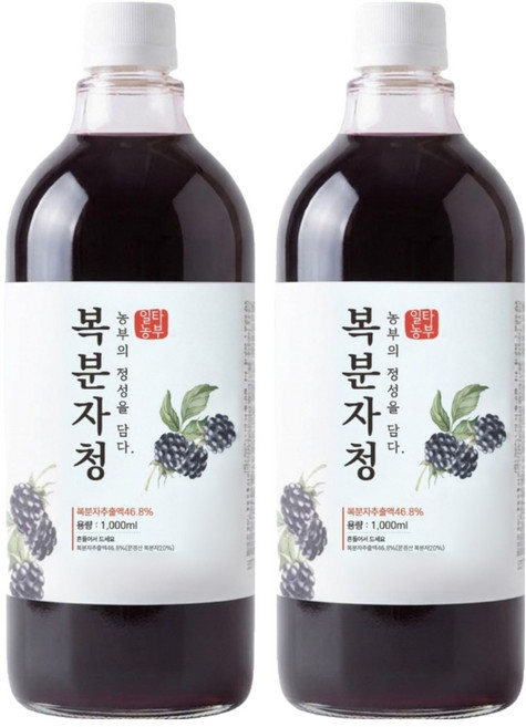 어반데이즈 복분자청, 2개, 1개입, 1L