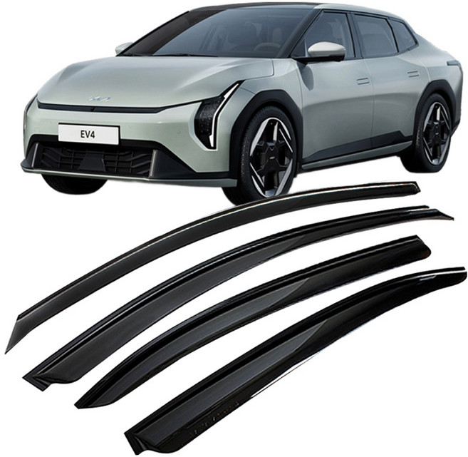 지엠지모터스 차량용 썬바이저 4종 세트, 스모그, EV4 2024~