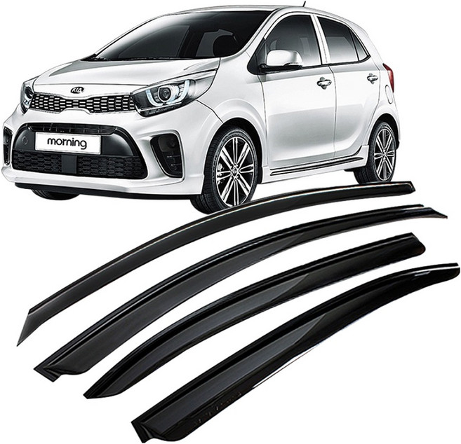 지엠지모터스 차량용 썬바이저 4종 세트, 스모그, 모닝JA 2017년 1월~