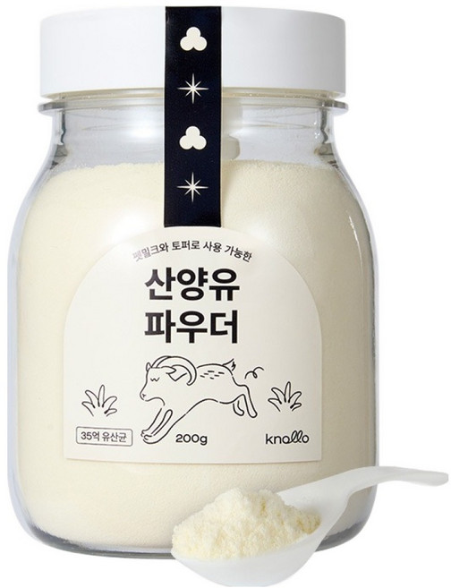 knollo 반려동물 산양유 밀크 설채현 우유 토퍼, 1개, 장건강/유산균, 200g