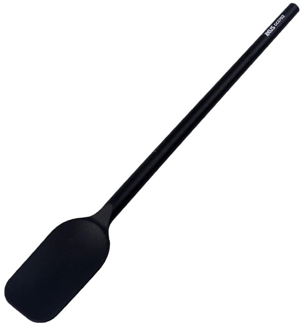 제우스 PBT 실리콘 사각 요리스푼, 1개, 블랙