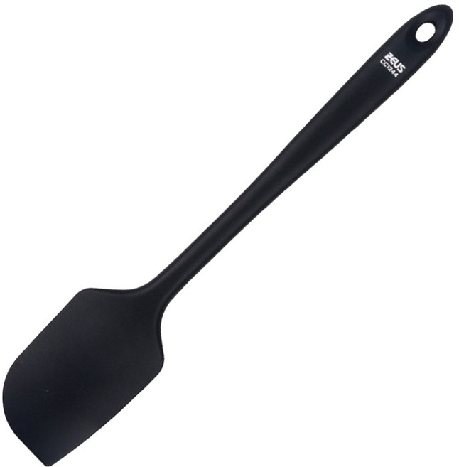 제우스 PBT 실리콘 스파츄라 특대, 블랙, 1개