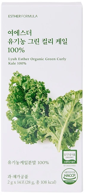 에스더포뮬러 여에스더 유기농 그린 컬리 케일 100%, 14회분, 1개 - 쿠팡