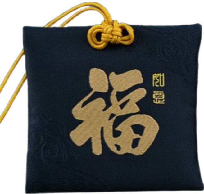 소원부적 복 주머니 정사각형, 파랑, 1개