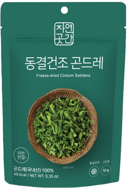 자연한알 자연곳간 국내산 동결건조 곤드레, 1개, 10g