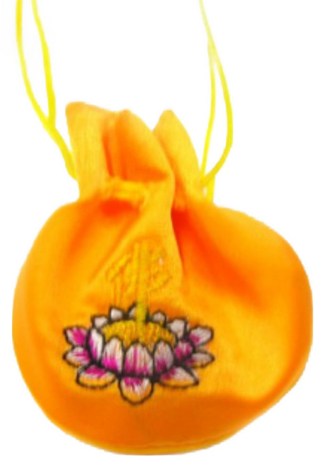 소원부적 복 주머니, 1개, 연꽃노랑