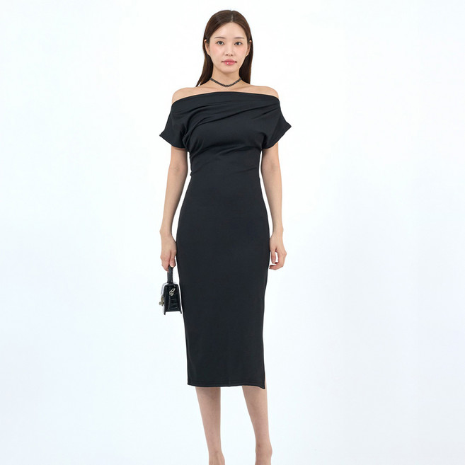 엘쏘 섹시 원피스 보트넥