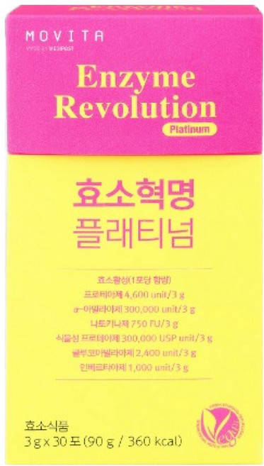 MOVITA 酵素革命 白金版 30入, 1個, 90g