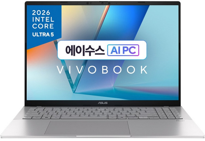 에이수스 2026 비보북 S 16 코어Ultra5 인텔 14세대, 쿨실버, S3607AA-SH105W, 512GB, 32GB, WIN11 Home