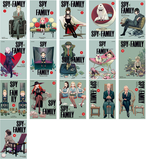Haksanpub 鶴山文化社 SPY×FAMILY 間諜家家酒 套組 全16冊