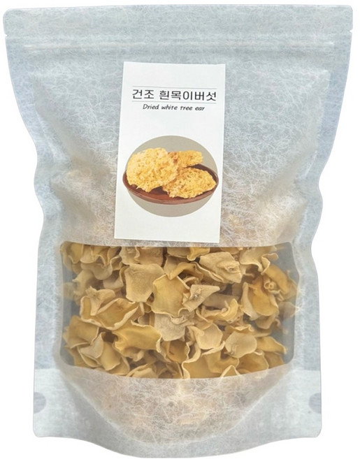 하진이네버섯뜰에 국내산 건조 흰목이버섯, 1개, 100g
