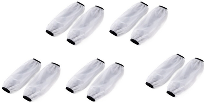 일상속반짝 방수 방유 팔토시 양쪽 5세트, 화이트