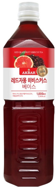 아크바 레드자몽 히비스커스 베이스, 1개, 1L