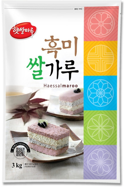 햇쌀마루 국산 흑미쌀가루, 3kg, 1개