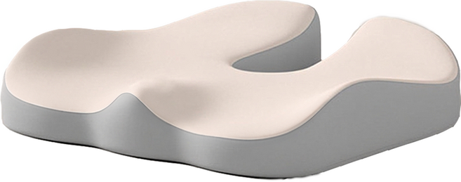 라이크스 메모리폼 기능성 도넛방석, 베이지, 1개