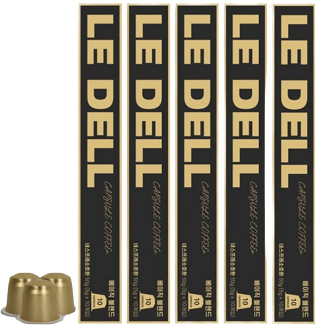 르델 캡슐 커피 네스프레소 호환 베이직블렌드, 5g, 5개, 10개입