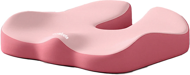 라이크스 메모리폼 기능성 도넛방석, 핑크, 1개