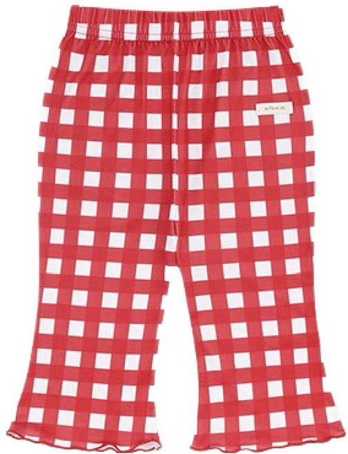 밀크마일 체크칩 스판 냉감 부츠컷 팬츠