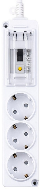 보코 고용량 4000W 누전차단용 멀티탭 3구 MJM-NJC316, 5m, 화이트, 1개