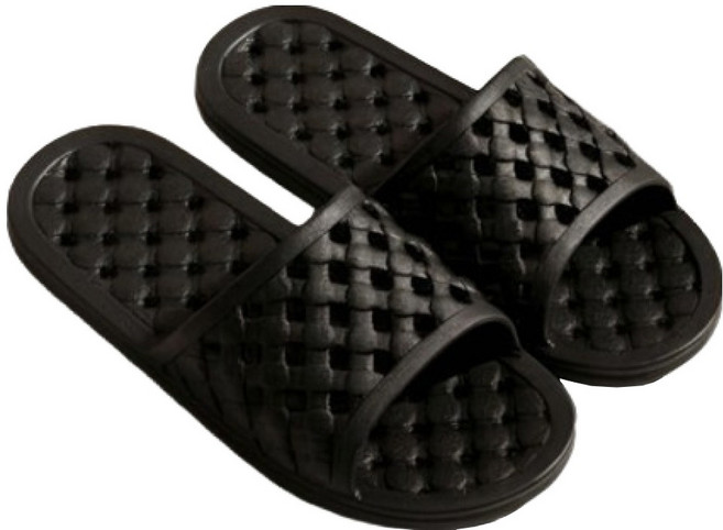 알뜨리 라이트 미끄럼방지 욕실화, 1개, 블랙