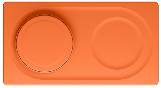 belkin 貝爾金 BoostCharge Pro 15W 2-in-1 無線充電板 無線充電器 15W Fast Charging MagSafe Compatible Qi Certified 橘色