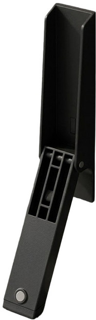 철물대장 무타공 원터치 자석 초강력 말굽 원킥 도어스토퍼, 1개, 블랙