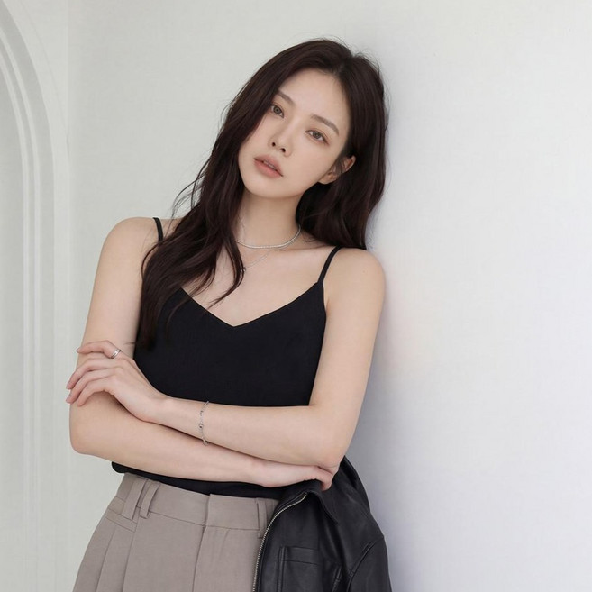 피핀 여성용 브이넥 나시 블라우스 112932