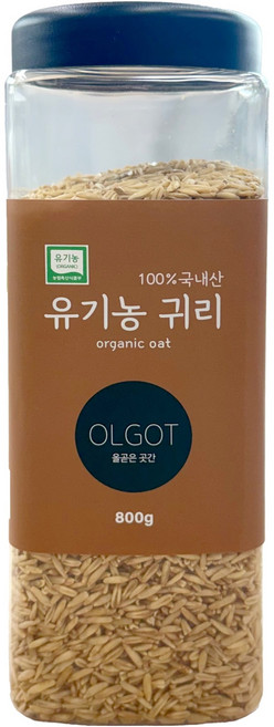 올곧은곳간 유기농 귀리쌀, 800g, 1개