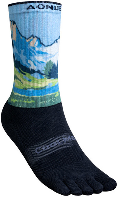 오니지 아웃도어 스포츠 발가락 양말, 블루