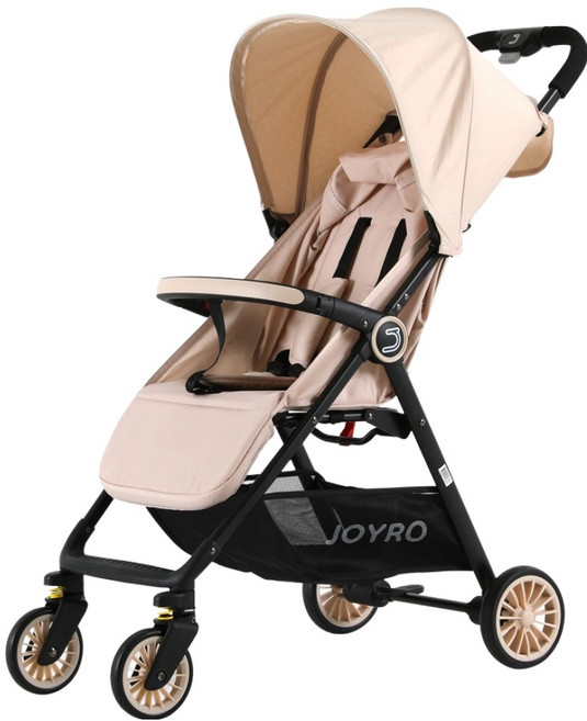 조이로 JR2 휴대용 초경량 기내반입 여행용 접이식 유모차, 아이보리