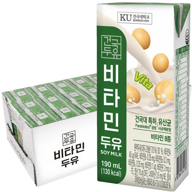 Konkuk 維他命豆漿, 190ml, 24個