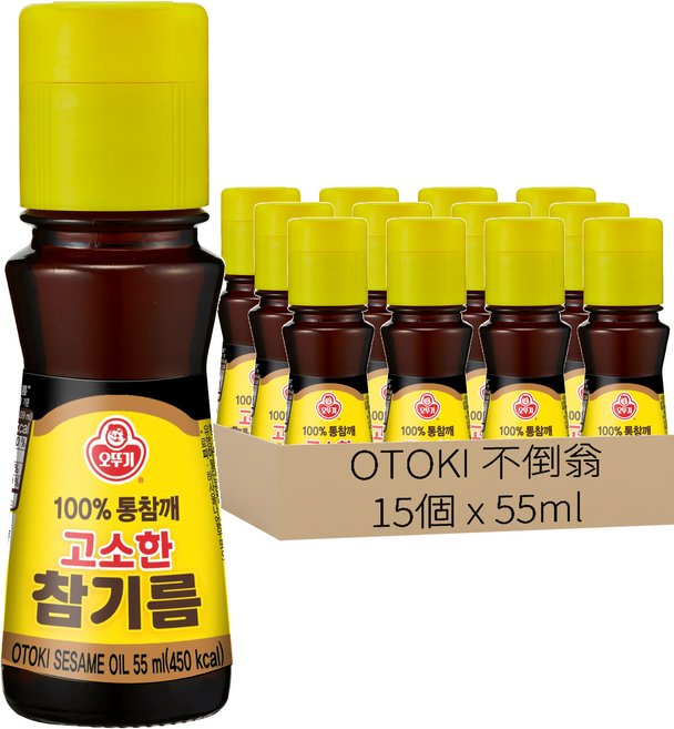 OTOKI 不倒翁 芝麻油, 15個, 55ml