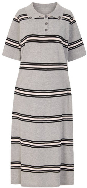 샐리 ST 카라 니트 반팔 원피스 I6A-COP019