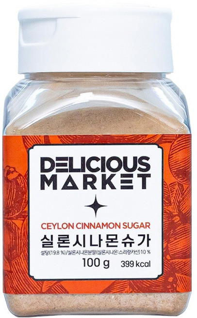 딜리셔스마켓 실론시나몬슈거 츄러스설탕 도넛설탕, 100g, 1개