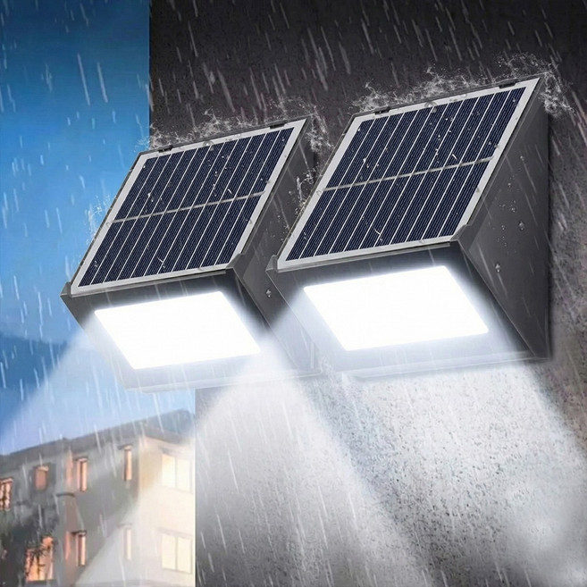 21세기트랜드 일론 태양광 조명 벽 계단 데크 정원 야외등 2p, 백색등