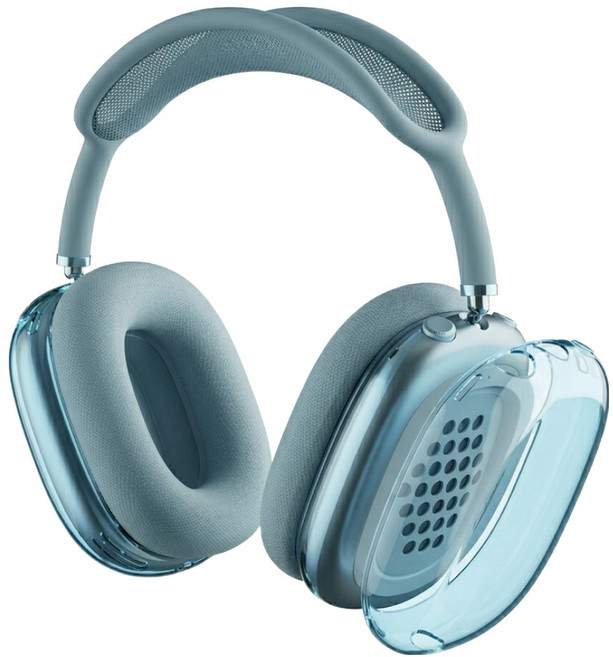 다퍼남 에어팟 맥스 / 맥스2 호환 크리스탈 TPU 케이스, 스카이블루, 1개