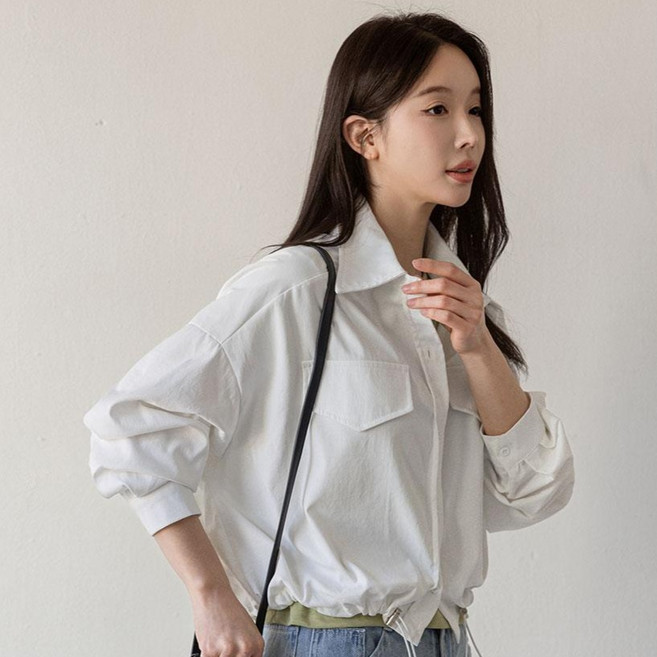 시크폭스 여성용 투플랜 스트링 셔츠 자켓 61JK1483