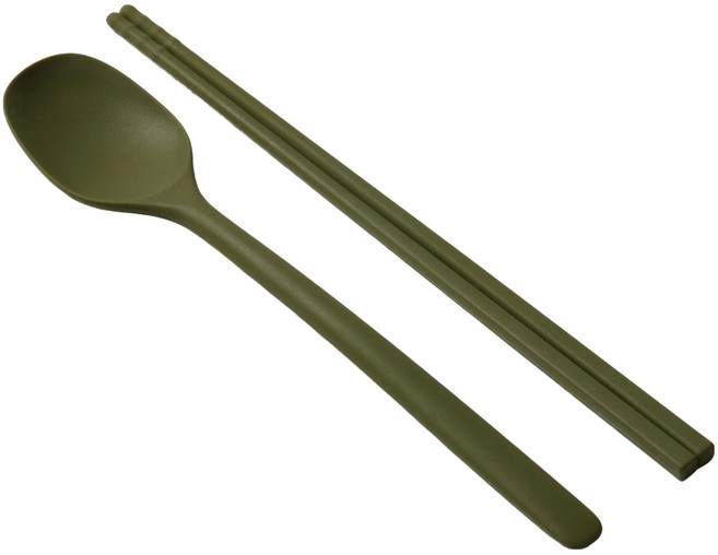 JAJU 실리콘 요리 수저 세트, 카키, 1세트