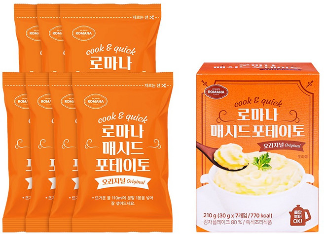 로마나 매시드 포테이트 7p, 1개, 210g
