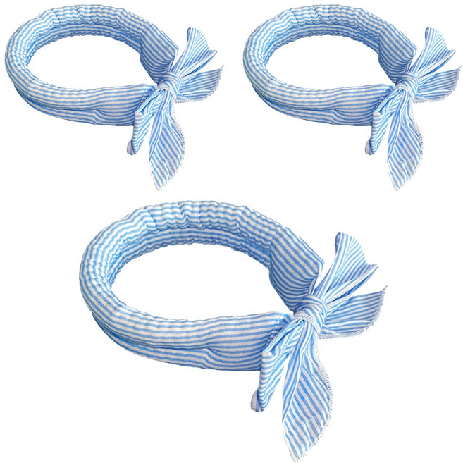 ROI라이프 스카프형 패션 아이스 목도리 넥쿨러, 블루스트라이프, 3개