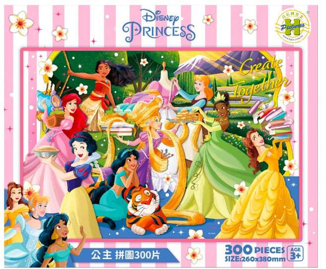 HUNDRED PICTURES 百耘圖 拼圖 HPD0300S-270 380 x 260mm, Disney Princess 公主 11, 1個, 300片