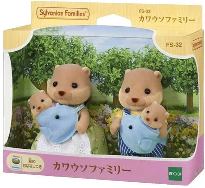 EPOCH Sylvanian Families 森林家族 水獺家庭組 EP14340, 1個