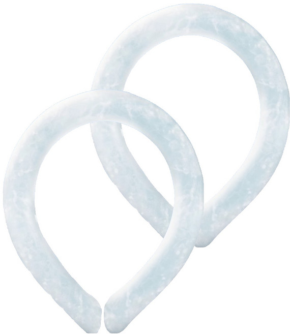 ROI라이프 시원한 아이스 목도리 넥쿨러, 화이트, 2개