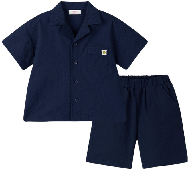 마리앤모리 아동용 세일링 시어서커 셔켓 상하의 세트