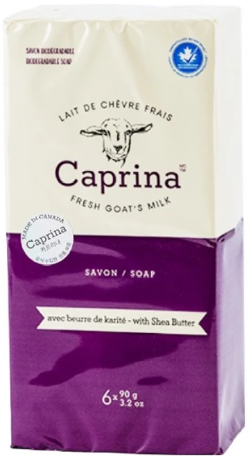 카프리나 산양밀크 비누 시어버터향, 90g, 6개입 - 쿠팡