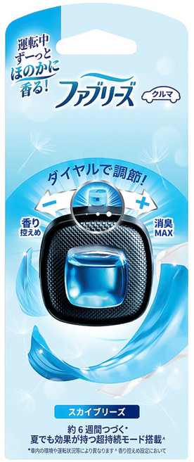 febreze 風倍清 車用夾式芳香劑 2.5ml, 1個, 天空清香