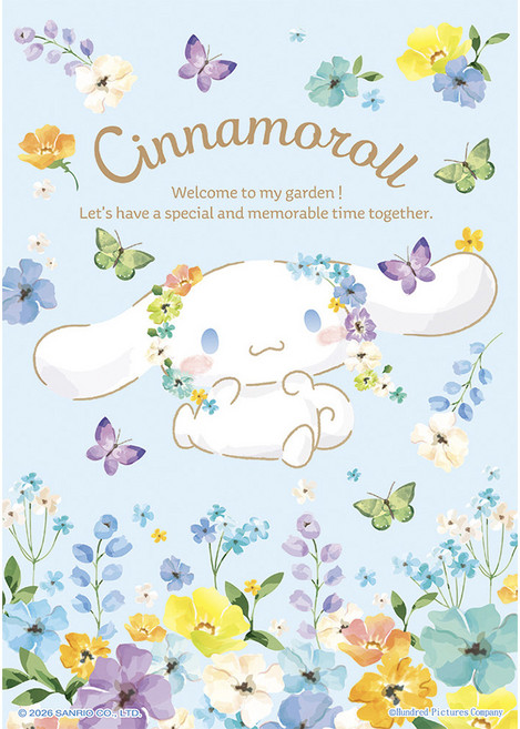HUNDRED PICTURES 百耘圖 花漾系列拼圖 HP0108-310 257 x 182mm, Cinnamoroll 大耳狗 天空之境, 1個, 108片
