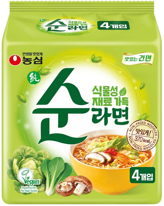 순라면 100g, 4개