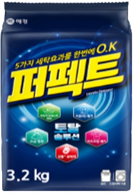 애경 퍼펙트 토탈 솔루션 세제 리필, 3.2kg, 1개