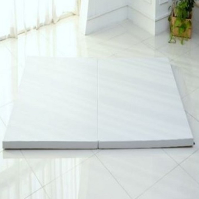 비피프렌즈 논슬립 유아 놀이방 거실 복도 네모네모 폴더매트 2단, 2단 그레이 1200mmx2000mm, 그레이